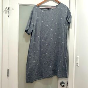 Eileen fisher EUC Chambray Denim Dress worn once